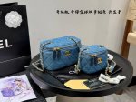 礼盒包装 这个丹宁牛仔Chanel 香奈儿金球牛仔球化妆盒我心动了链条长盒子 口红包 Chanel 香奈儿新版牛仔球链条可调节肩带长盒子化妆包盒子包单肩斜挎包