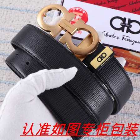 品名：菲拉格木 腰带原单 皮带 材料：百分百头层牛皮，保证真皮。24K纯钢扣双面可用专柜同等质量， 送人自用首选 包装： 请认准如图专柜包装，赠送打孔器，银联发 - 点击图像关闭
