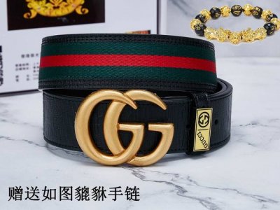 皮带：古奇.Gu...Cci原单 腰带：百分百头层牛皮，保证真皮。24K纯钢扣双面可用专柜同等质量， 送人自用首选包装： 请认准如图专柜包装，赠送打孔器，银联发