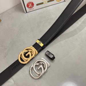 品名：古奇.Gu...Ci 自动带 材质：原单牛皮腰带 专柜原单品质、做工精细，时尚大牌，送人自用首选 包装： 请认准如图专柜包装赠送打孔器手提袋专柜礼盒宽度3