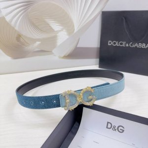 3.0Cm D&G杜嘉班纳腰带，专用牛仔布搭配头层牛皮皮料，长度：.75.80.85.90.95.100欧，铜五金扣原版开模定制庆祝]