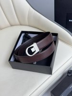 2025 开春秀款Saint Laurent 圣罗兰女士腰带皮带 原厂真金电渡扣头，意大利原厂皮，宽3.0Cm，代购级。
