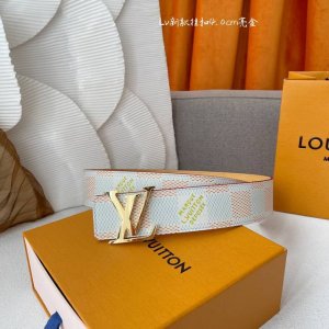 特 路易威登 4.0Mm 男款 专柜双面原版皮 精品原版扣头 专柜同款 配包装 高端顶级品质