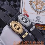 品名：范思哲 皮带原单腰带 材料：百分百头层牛皮腰带，保证真皮皮带，专柜原单品质、做工精细，送人自用首选 包装： 请认准如图专柜包装，赠送打孔器，银联发票，宽度