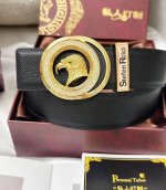 皮带: Stefen Rcici.史特芬.尼茨 腰带: 顶级原单复刻.私人订制高端特供版 等级: 进口原厂头层鳄鱼皮纹路-24K纯钢材质.镶钻石真空电镀工艺.史