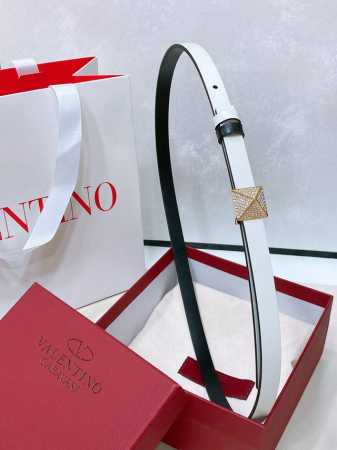 Valentino Garavani Vlogo Signature 可双面 Vlogo Signature可双面佩戴小牛皮腰带 - 施华洛世奇仿水晶装饰vlo - 点击图像关闭