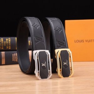 特P190 路易威登秘原单高档品质专柜官网同步支持Nfc感应宽度3.5精美自动钢扣头意大利双面进口头层小牛皮原版花纹手感极佳 上身郊果棒男士最爱商务休闲长度10