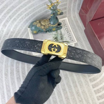 古奇 特种皮腰带系列 ，原厂五金精品不锈钢扣，手感柔软舒适 宽3.8Cm。