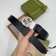 特 Gucci 古奇官网经典 正品规格 3.8Cm原版品质头层小牛皮压花 进口头层底 双g抛光旋转亮面扣