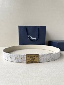 宽度3.5Cm 这款35 毫米双面腰带结合典雅气质与摩登风范。双面设计，一面采用米色 Oblique 印花面料，另一面采用同色调粒面牛皮革。可搭配各式35毫米腰