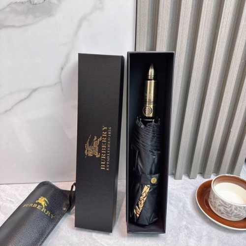 Burberry 巴宝莉 子弹手柄 夏季新款 全自动折叠晴雨伞 黑色涂层防晒有效阻隔紫外线99%，Upf 50 所以能起到伞下体感降温的效果！ 有效隔热，高效防