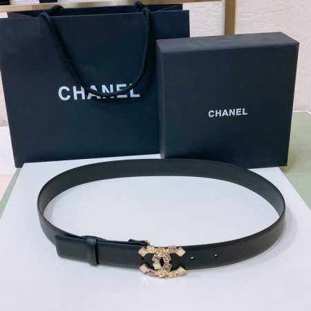特 Chanel 24S Cc 水晶黑钻 波点面饰 字母 Logo搭扣 黄铜金属小牛皮腰带 手感柔软 细腻 3.0Cm 码数75- -100 - 点击图像关闭