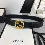 配全套包装礼盒 Gucci 经典全皮压花，原版进口南非皮底，精品双G钢扣 高端品质，不惧对比，宽度：40Mm