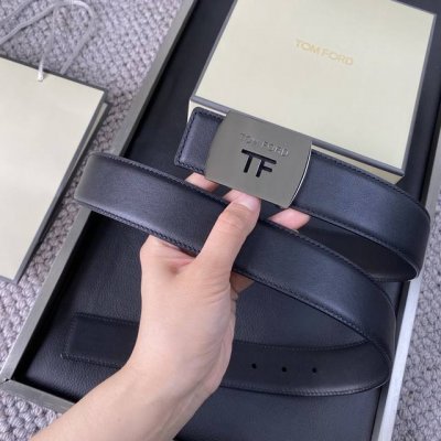 Tom Ford 汤姆福特。新品高端双面小牛皮，简约商务男士腰带，4.0Cm宽，双面使用，配原版包装