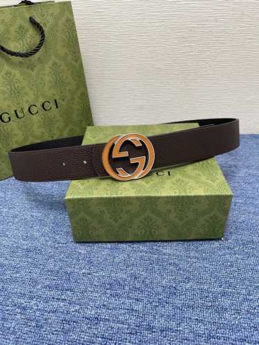 Gucci经典原单品质，双面荔枝纹，搭配原单精品挂扣，精工制作，细节看图，实物拍摄，高端奢华，宽度3.8Cm