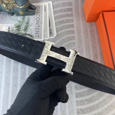 爱马仕 特种皮腰带系列 ，原厂五金精品不锈钢扣，手感柔软舒适 宽3.8Cm。