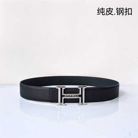 特 Hermes[正]原单爱马仕，宽3.8Cm进口原版皮带身，双面可两面用，精品电镀五金 ！ - 点击图像关闭