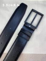 Montblanc万宝龙 宽3.5Cm 采用头层牛皮 精品针式扣头 自由裁剪商务休闲皮带