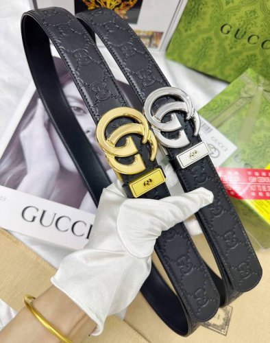 皮带：古奇..Gu..Cci自动扣- 腰带：顶级原单复刻版.古驰.自动带系列百分百进口原厂头层牛皮，保证真皮。雕花镂空工艺.真空电镀.永不掉色.24K纯钢扣头层