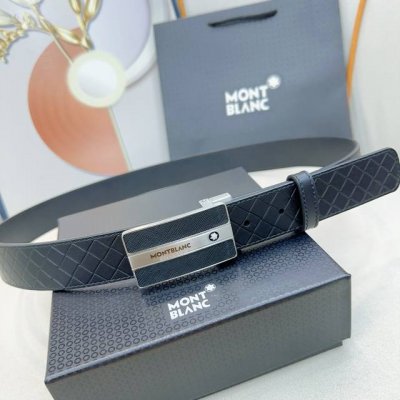 特 品牌： 万宝龙 新款进口小牛皮，手感细腻柔软。搭配纯钢精品钢扣，男士必备！宽度：3.4cm