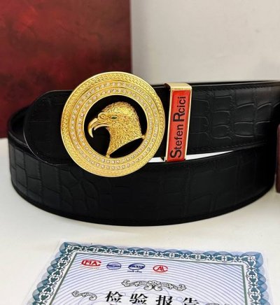 皮带: Stefen Rcici.史特芬.尼茨镶钻 腰带: 顶级原单复刻.私人订制高端特供版 等级: 进口原厂头层鳄鱼皮+鸵鸟皮纹路-24K纯钢材质.镶钻石真空