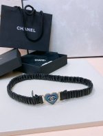 Chanel Cc爱心 牛仔 金 黄铜Logo扣 小牛皮 银色金属 与 金色金属 3.0Cm精品 弹力十足 百搭 优雅 码数含扣S=65Cm总长可用75、80、