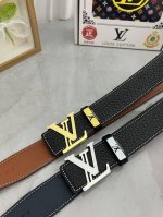 品名：Lv..路易..威登原单 材质：原单牛皮腰带 百分百头层牛皮腰带保证真皮，24K纯钢扣，专柜原单品质、做工精细，时尚大牌，送人自用首选 包装： 请认准如图