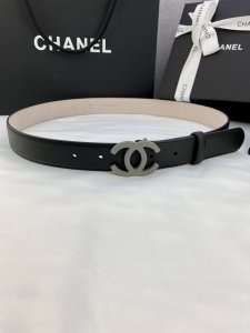 宽度3.0Cm Chanel 香奈儿 女士经典款腰带皮带新款光滑内衬磨砂牛皮搭配精品钢扣