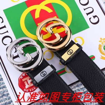 品名：古奇.Gu...Cci 腰带原单 皮带 材料：百分百头层牛皮，保证真皮。24K纯钢扣双面可用专柜同等质量， 送人自用首选 包装： 请认准如图专柜包装，赠送