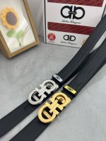 品名：菲拉格幕 自动带 材质：原单牛皮腰带 百分百头层牛皮腰带保证真皮，24K纯钢扣，专柜原单品质、做工精细，时尚大牌，送人自用首选 包装： 请认准如图专柜包装