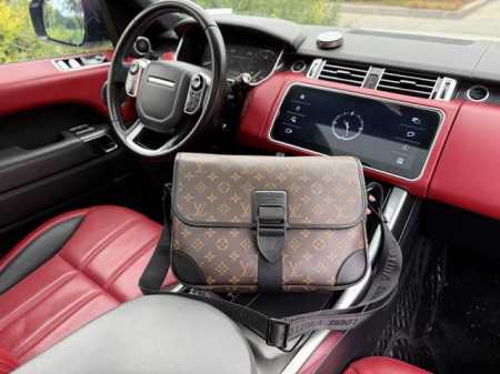 高端货 “ Louis Vuitton ”Lv单肩包 路易威登邮差包单肩斜挎包 M46328 Louis Vuitton Archy 系列 老花满印可调节肩带磁 - 点击图像关闭