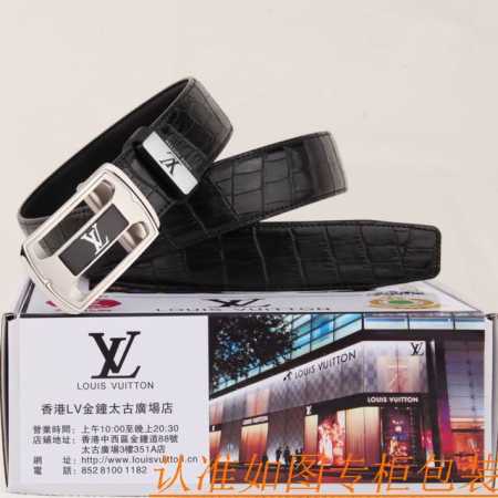 腰带皮带：Lv 路易威登自动带牛皮皮带 男款皮带：材质百分百头层牛皮腰带保证真皮皮带，专柜原单品质、做工精细，时尚大牌，送人自用首选包装： 请认准如图专柜包装赠 - 点击图像关闭