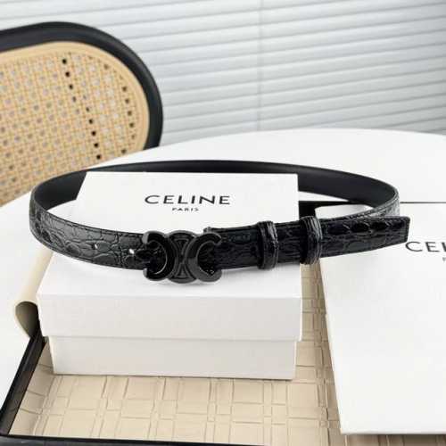 特 -Celin E新品立体浮标针扣女士腰带 意大利进口小牛皮 搭铜扣 宽度2.5