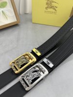 品名：巴宝莉 自动带 材质：原单牛皮腰带 百分百头层牛皮腰带保证真皮，24K纯钢扣，专柜原单品质、做工精细，时尚大牌，送人自用首选 包装： 请认准如图专柜包装赠