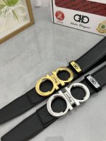 品名：菲拉格幕 原单P200 材质：原单牛皮腰带 百分百头层牛皮腰带保证真皮，24K纯钢扣，专柜原单品质、做工精细，时尚大牌，送人自用首选 包装： 请认准如图专