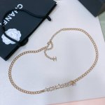 Chanel 24腰链 珍珠 与 水钻 溜冰鞋点缀 别致新颖 黄铜材质 均码总长95Cm