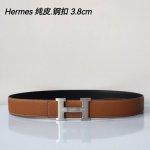 特 Hermes㊣ 原单爱马仕，宽3.8Cm进口原版皮带身，双面可两面用，精品电镀五金 ！