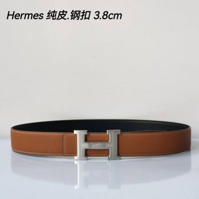 特 Hermes㊣ 原单爱马仕，宽3.8Cm进口原版皮带身，双面可两面用，精品电镀五金 ！