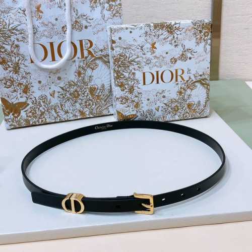 特P190 Dior 23 Montaigne Loop腰带 双面进口超柔软小牛皮，15毫米 简约百搭 码数欧75、80、95、90、95、100