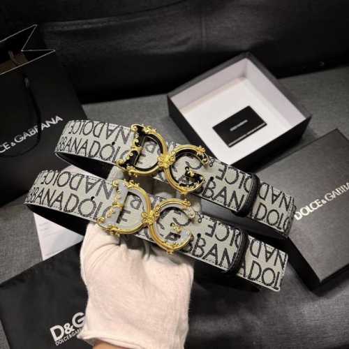 Dg 宽4.0 0杜嘉班纳 新款 涂层织物腰带，整体点缀别具一格的提花工艺 Dolce&Gabbana 徽标
