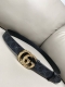 Gg Marmont Reversible Belt 3.0Cm 專業豬皮紋 色調時尚精品 進口小牛皮。