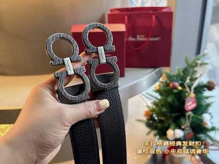 菲拉格慕男士皮带 一条带了就会发财的腰带 必买Ferragamo 菲拉格慕的理由:因为皮带头形状是8，谐音是发 腰缠万贯这个理由够充分吧 最关键还不用担心买大买 - 点击图像关闭