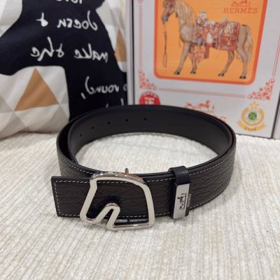 品名：爱马仕.Hermès 原单 材质：原单牛皮腰带 百分百头层牛皮腰带保证真皮，24K纯钢扣，专柜原单品质、做工精细，时尚大牌，送人自用首选 包装： 请认准如