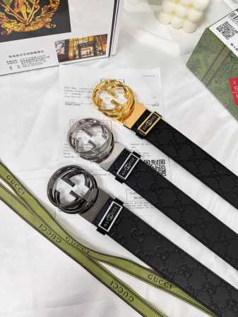 皮带：古奇.Gu...Cci原单 腰带：百分百头层牛皮，保证真皮，24K旋转使用，菱形立体纯钢扣双面旋转可用专柜同等质量， 送人自用首选 包装： 请认准如图专柜 - 点击图像关闭