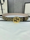 宽度4.0Cm Gucci Marmont系列每一季都会推陈出新，为灵感源于70年代的标志性gg钢扣配件注入现代精髓。这款gg Supreme帆布腰带反面采用黑