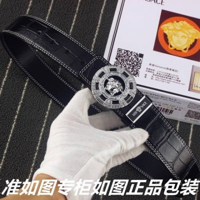 品牌：范思哲.Versace 型号：原单！专柜新款鳄鱼纹 等级：意大利进口百分百头层牛皮，范思哲.Versace，世界著名奢侈品品牌，进口头层牛皮，国外专柜有同