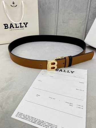 3.5Cm Bally 巴利 平纹 内衬头层小牛皮 ：配有金 银 字母扣头该皮带可调节，且能根据需要剪裁质量保证达到修身效果 - 点击图像关闭