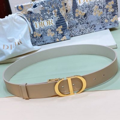 迪奥.Dior 配送专柜全套礼盒包装3.5Cm D Ior 30 Montaigne *Cd*腰带 饰有*Christian Dior*标志 富