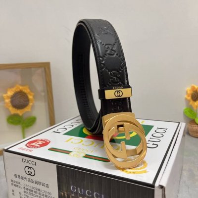 品名：古奇.Gu...Ci 自动带 材质：原单牛皮腰带 专柜原单品质、做工精细，时尚大牌，送人自用首选 包装： 请认准如图专柜包装赠送打孔器手提袋专柜礼盒宽度3
