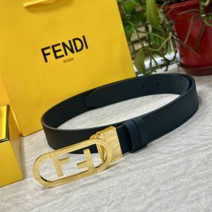 Fendl 芬迪 宽35Mm 原单双面头层牛皮制作 搭配原单纯铜尾夹旋转扣五金 奢华优雅 商务休闲百搭款 顶级做工 高清实拍 品质保证